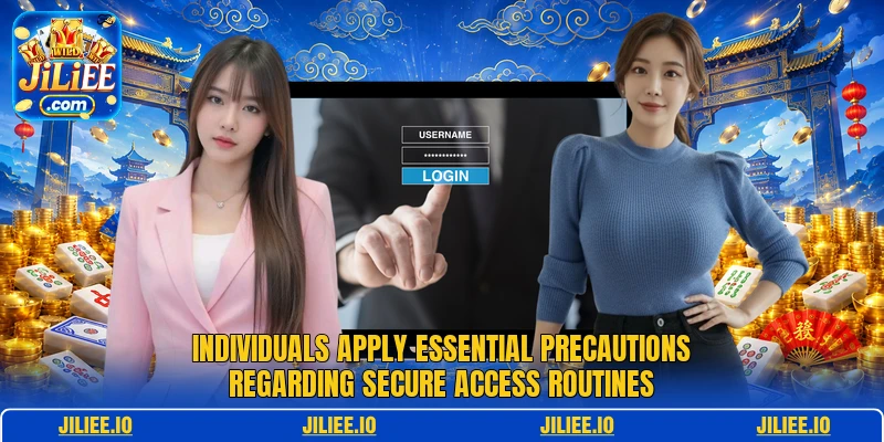 Individuals apply essential precautions regarding secure access routines