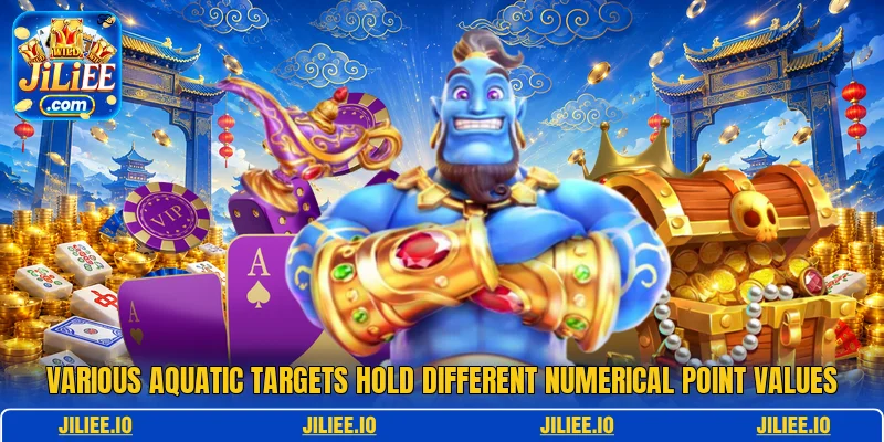 Various aquatic targets hold different numerical point values